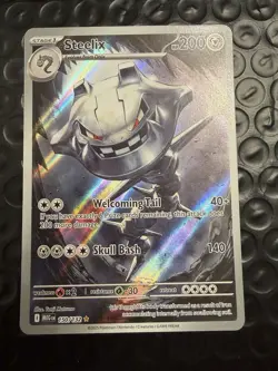 Pokemon TCG STEELIX 150/132 Mega Evolution Illustration Rare NEAR MINT! - Image 1