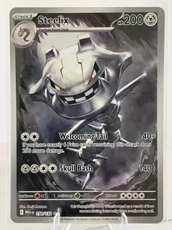 Steelix Illustration Rare 150/132 Mega Evolution Pokemon TCG Near Mint Card NM D - Image 1