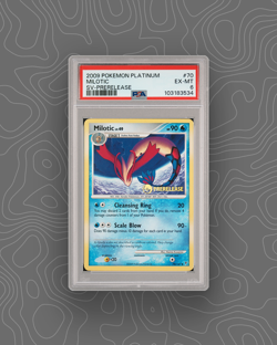 2009 POKEMON PLATINUM SUPREME VICTORS #70 MILOTIC PRERELEASE PSA 6 - Image 1