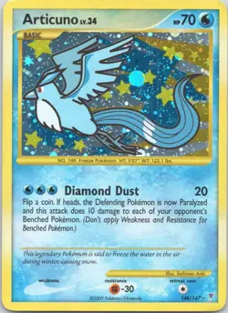 2009 Platinum - Supreme Victors Articuno RARE SECRET HOLO #148 - Image 1