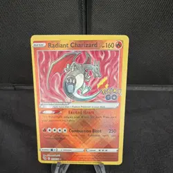 Radiant Charizard 011/078 Pokemon GO Holo Radiant Rare English 160HP Card - Image 1