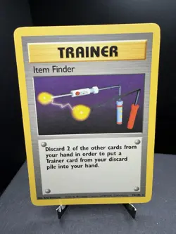 Pokemon TCG WOTC Base Set Item Finder 74/102 Non Holo Rare Unlimited LP - Image 1