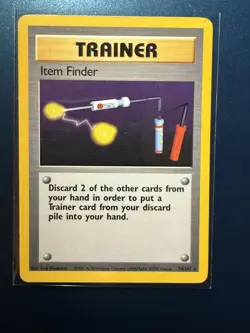 Item Finder 74/102 Base Set Rare Pokemon 1999 Unlimited Base Set WOTC MP/LP - Image 1