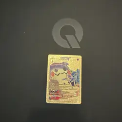 Mimikyu Vmax Gold Foil Fan Art Vinyl Textured Collector Pokemon Card - Image 1