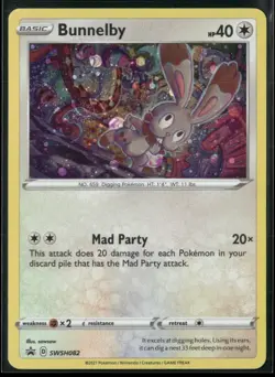 Bunnelby Promo SWSH: Sword & Shield Promo Cards SWSH082 NM - Image 1