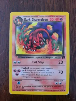 POKEMON KRAFT PROMO CARD - GOLD W STAMPED - DARK CHARMELEON 32/82 - HP - Image 1