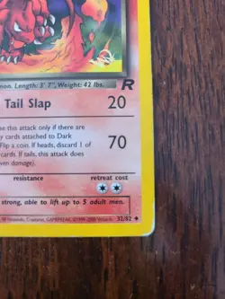 POKEMON KRAFT PROMO CARD - GOLD W STAMPED - DARK CHARMELEON 32/82 - HP - Image 4