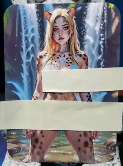 1/1 Only 1 Made Cheetara Human Waterfall Pose ThunderCats Southern Customs Card - Image 1