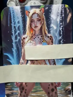 1/1 Only 1 Made Cheetara Human Waterfall Pose ThunderCats Southern Customs Card - Image 2