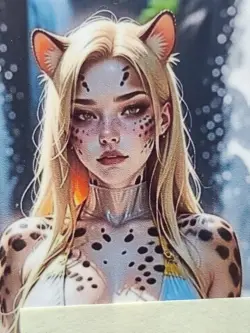 1/1 Only 1 Made Cheetara Human Waterfall Pose ThunderCats Southern Customs Card - Image 4