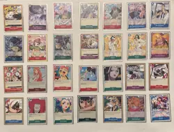 ONE PIECE 28 CARD LOT OP01 ROMANCE DAWN PRE-ERRATA NAMI TONY TONY CHOPPER ALVIDA - Image 1