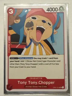 ONE PIECE 28 CARD LOT OP01 ROMANCE DAWN PRE-ERRATA NAMI TONY TONY CHOPPER ALVIDA - Image 3