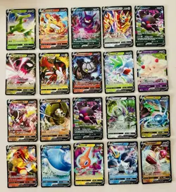 Pokemon Lot of 20 Full Art V Cards Simisear Shaymin Crobat Wailord Mopeko - Image 1