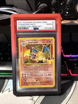Pokemon TCG Charizard Celebrations Classic Collection Holo Card 4/102 Psa 10 - Image 1
