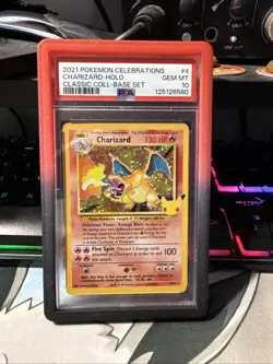 Pokemon TCG Charizard Celebrations Classic Collection Holo Card 4/102 Psa 10 - Image 2