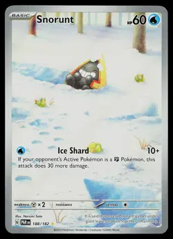 Pokemon Card - Snorunt Paradox Rift 188/182 Holo Illustration Rare - Image 1