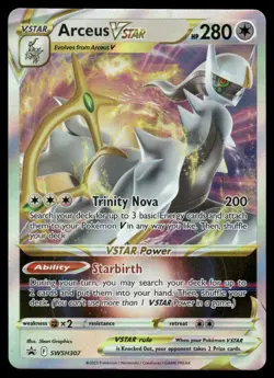 Pokemon Cards Arceus VSTAR SWSH307 SWSH Black Star Promo NM - Image 1