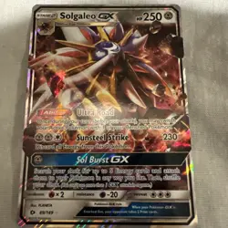 Pokemon TCG Solgaleo GX Holo Ultra Rare Card Sun & Moon 89/149 NM Condition - Image 2