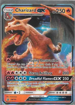 Pokemon TCG Charizard GX SM195 Detective Pikachu Promo Holo Card NM/M Condition - Image 1