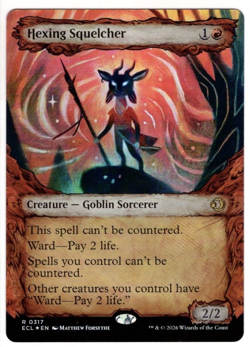 MTG Hexing Squelcher (Showcase) FOIL Lorwyn Eclipsed English NM - Image 1
