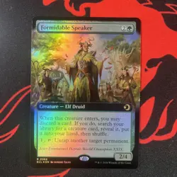 Formidable Speaker (Extended Art) - MTG 366 - Lorwyn Eclipsed - NM - Image 1