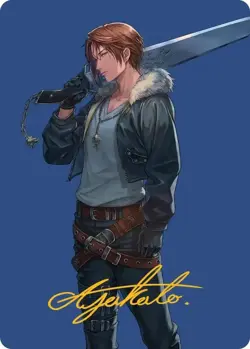 Squall, SeeD Mercenary - Art Series Gold Stamped 47/53 - Final Fantasy - MTG NM - Image 1