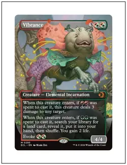 1x Vibrance, Borderless Art, Lorwyn Eclipsed, Magic MTG NM - Image 1