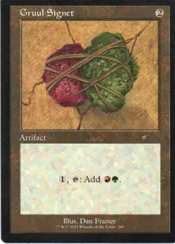 MTG: Secret Lair Drop Series: Retro Frame Gruul Signet: Lightly Played Condition - Image 1