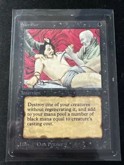 Sacrifice- Beta Edition- Magic the Gathering- MP - Image 1