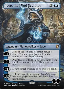 Jace, the Mind Sculptor Borderless #75 | BLC Bloomburrow Commander | MTG - Image 1