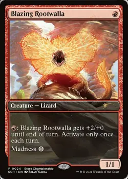1 x Blazing Rootwalla - Game Day & Store Championship - Unique & Misc. Promos - - Image 1