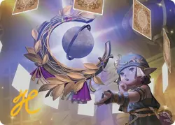 Astrologian's Planisphere 4/53 Art Series Gold Stamp MTG Magic Final Fantasy - Image 1