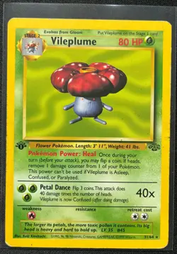Pokemon Vileplume 31/64 Non Holo Jungle 1st Edition - Image 1