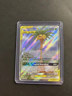 Pokemon TCG Rowlet & Alolan Exeggutor Tag Team GX Unified Minds 215/236 Alt Art - Image 1