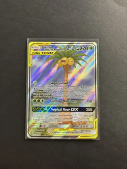 Pokemon TCG Rowlet & Alolan Exeggutor Tag Team GX Unified Minds 215/236 Alt Art - Image 3