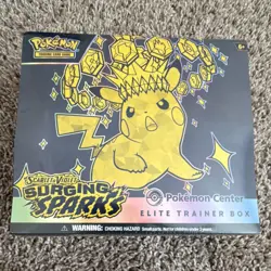 Pokemon TCG Scarlet & Violet Surging Sparks Elite Trainer Box ETB Pokemon Center - Image 1