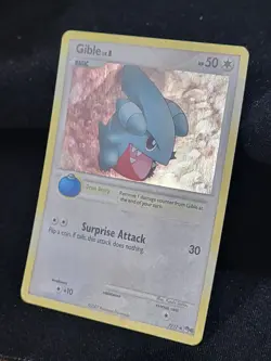 Pokemon TCG Gible 7/17 Holo Bleed 2 Swirls Swirl Promo POP Series 6 Rare LP - Image 2