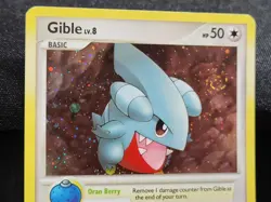 Pokemon TCG Gible 7/17 Holo Bleed 2 Swirls Swirl Promo POP Series 6 Rare LP - Image 3