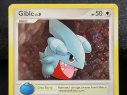 Pokemon TCG Gible 7/17 Holo Bleed 2 Swirls Swirl Promo POP Series 6 Rare LP - Image 5