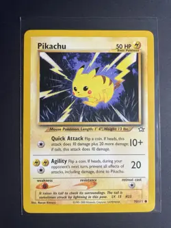 Pokemon Pikachu 70/111 Neo Genesis Regular Unlimited Common English 2000 - Image 1