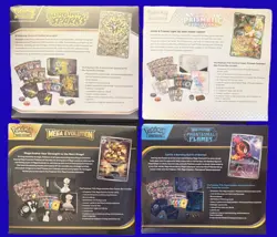 Pokemon 4 ETB'S 1 Each SURGING SPARKS, PRISMATIC EVOLUTION, MEGA & PHANTASMAL - Image 2