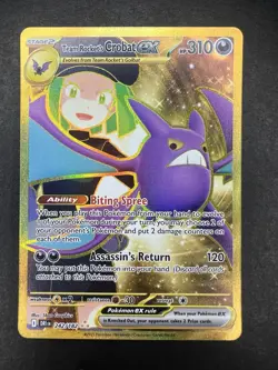 Team Rocket's Crobat ex 242/182 SV10: Destined Rivals Hyper Rare Pokemon TCG NM - Image 1