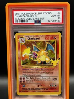 Pokemon 2021 Celebrations Charizard 4/102 Classic Collection Holo PSA 10 - Image 3