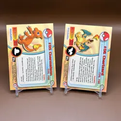 1999 Topps Pokemon Series 1 #06 Charizard & #05 Charmeleon TV Animation Edition - Image 2