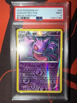 POKEMON GENGAR XY GENERATIONS REVERSE HOLO RARE #60 PSA 9 MINT - Image 1