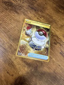Pokemon TCG Scarlet & Violet 151 Switch Gold Holo Secret Rare 206/165 NM - Image 2
