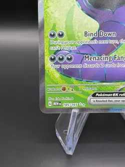 Pokemon TCG Arbok ex 185/165 Scarlet & Violet 151 Full Art Holo Rare Near Mint - Image 3