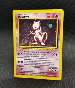 Pokemon TCG - Mewtwo 10/102 Holo Rare Base Set Vintage 1999 WOTC - Image 2