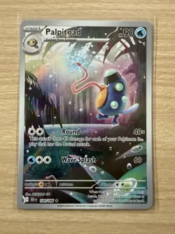 Pokemon TCG Palpitoad 104/086 Illustration Rare - S&V Black Bolt Set - NM / M - Image 3