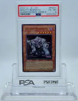YUGIOH CP08-EN001 GRAVITY BEHEMOTH ULTRA RARE HOLO FOIL PSA 6 EX-MT #43252302 - Image 1